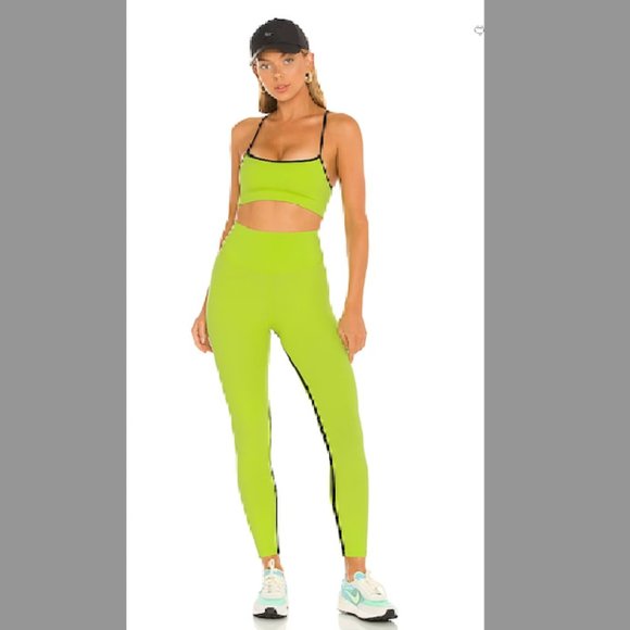 Splits59 Liya Airweight High Waist Legging, Neon Lime New - Picture 11 of 13